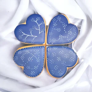 Kékfestő mintázatú mézeskalács