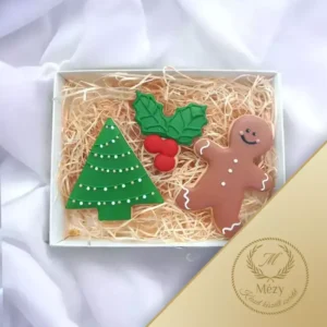 Classic - Közepes méretű karácsonyi mézeskalács ajándékdoboz